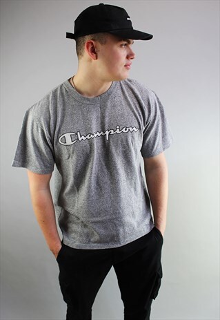 CHAMPION GREY SPELL OUT TEE