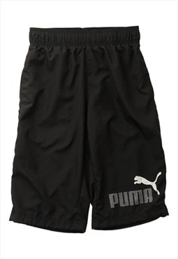Vintage Puma Black 3/4 Sports Shorts Mens