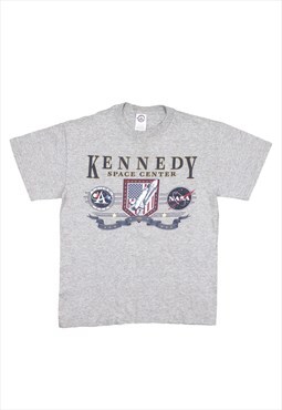 2000s NASA Kennedy Space Centre Grey T-Shirt, Delta Label