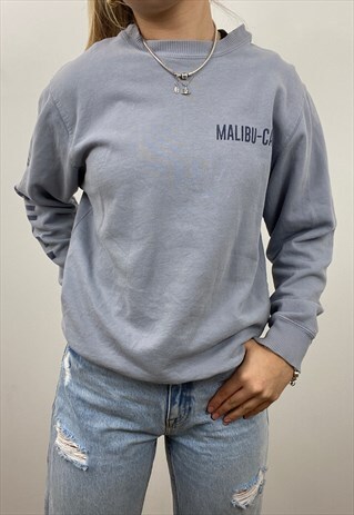 Vintage Malibu California blue/grey sweatshirt
