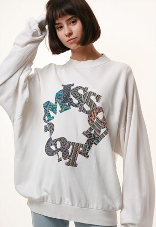 90S VINTAGE OLDSCHOOL MISSONI COTTON SWEATSHIRT 15768