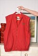 VINTAGE 80S SLEEVELESS SHELL BOMBER JACKET VEST GILET