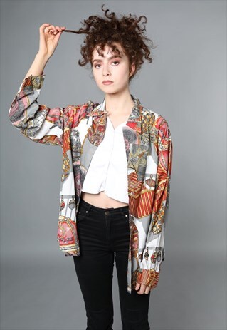 VINTAGE UNITED COLOURS OF BENETTON PRINT SHIRT