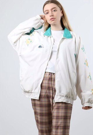 VINTAGE MEDIUM CREAM TRACK JACKET