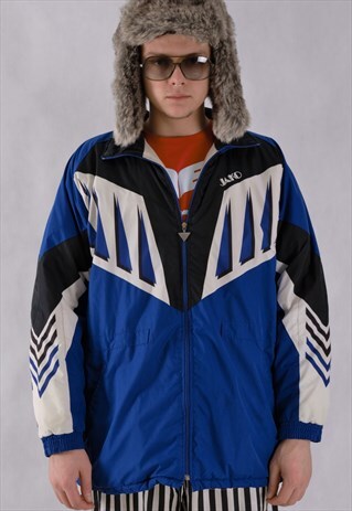 JAKO VINTAGE 90S SPORT QUILTED WINTER PARKA JACKET