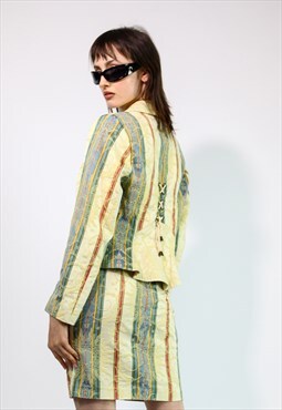 Vintage Jean Paul Gautier Style Set Suit Blazer Skirt