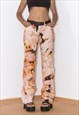 VINTAGE UPCYCLED HUGO BOSS TIE DYE STRAIGHT LEG PANTS Y2K