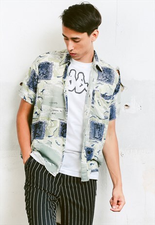 VINTAGE 90S PATTERNED SHIRT