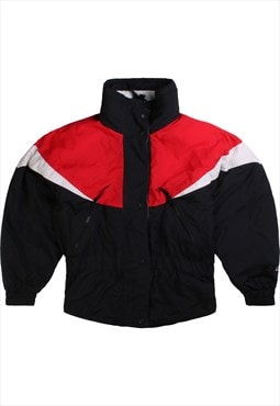 CB Sports Full Zip Up Puffer Jacket Women's Small Red