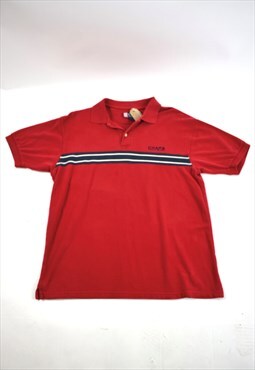Vintage 90s Chaps Red Polo Top