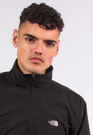 THE NORTH FACE 1/4 ZIP BLACK FLEECE