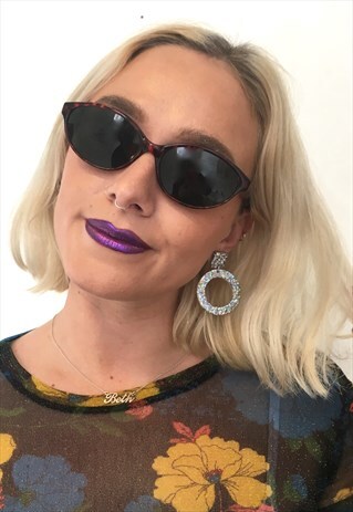 VINTAGE CLASSIC BROWN CAT EYE SUNGLASSES
