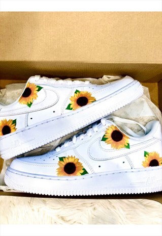 SUNFLOWER CUSTOM NIKE AIR FORCE 1 KENDYKICKS
