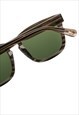 POLARIZED SUNGLASSES MADE OF BIO ACETATE WITH GREEN LENSES 