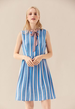 SET YOU FREE DRESS (STRIPES)