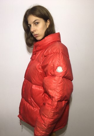 VINTAGE 90' OLDSCHOOL COOL RED UNISEX MONCLER JACKET