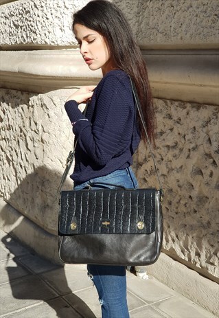 VINTAGE EL CAMPERO RARE SHOULDER BAG IN LEATHER 11-50