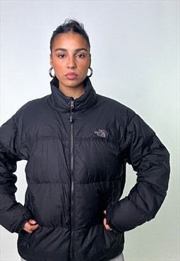 Black The North Face Nuptse 700 Puffer Jacket Coat