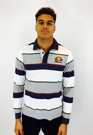 ELLESSE 90S LONG SLEEVE POLO SHIRT