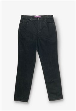 Vintage gloria vanderbilt mom jeans black w34 l32 BV19556