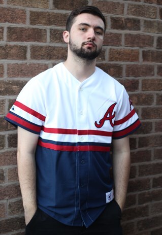 VINTAGE MAJESTIC ATLANTA BRAVES BASEBALL JERSEY