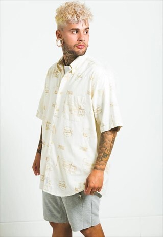 VINTAGE 80S CLASSIC NAUTICA SHIRT / S6463