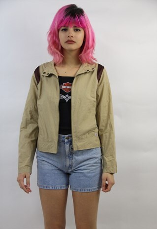 VINTAGE PUMA BEIGE ZIP-UP JACKET