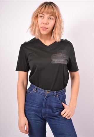 VINTAGE CALVIN KLEIN T-SHIRT TOP OVERSIZED BLACK