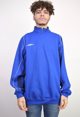 VINTAGE 90'S 1/4 ZIP UMBRO PULLOVER