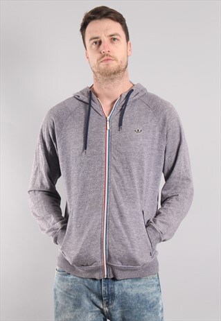 VINTAGE ADIDAS ZIP UP HOODIE LARGE