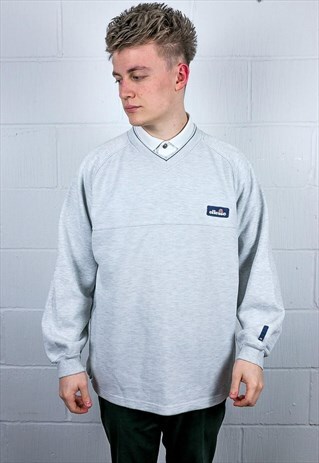 VINTAGE ELLESSE GREY SWEATSHIRT