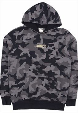 Puma 90's Camo Pullover Hoodie Small Black