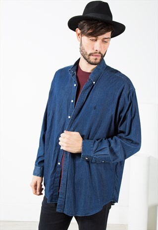 VINTAGE POLO RALPH LAUREN SHIRT / S4908