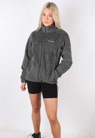 VINTAGE COLUMBIA FLEECE JACKET JUMPER SWEATER L OVERSIZED
