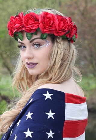 LARGE FLOWER HEADPIECE