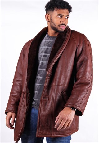 FAUX FUR LINED LEATHER JACKET J3943