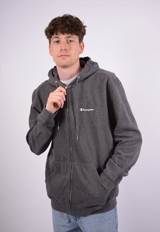 VINTAGE CHAMPION HOODIE SWEATER GREY