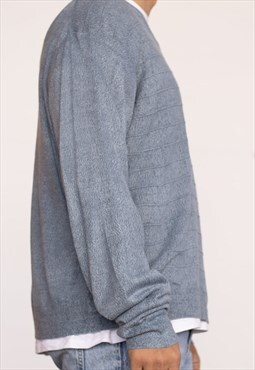 Vintage Dockers Jumper Squares motive in Blue XXL