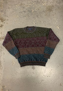 GANT Knit Jumper Multicoloured Patterned Sweater 
