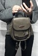 90S STRIPED BROWN BACKPACK 