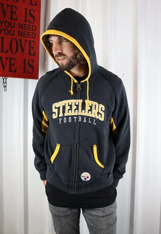 VINTAGE NFL OVERSIZED HOODIE PITTSBURGH STEALERS