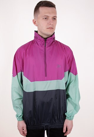 90S VINTAGE PUMA SHELL SHELL RAINPROOF ANORAK JACKET AA8960