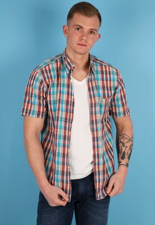 VINTAGE LACOSTE MULTI CHECK SHIRT NS178