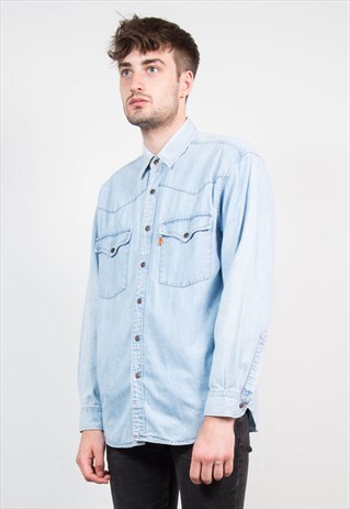 VINTAGE LEVI'S BLUE DENIM SHIRT
