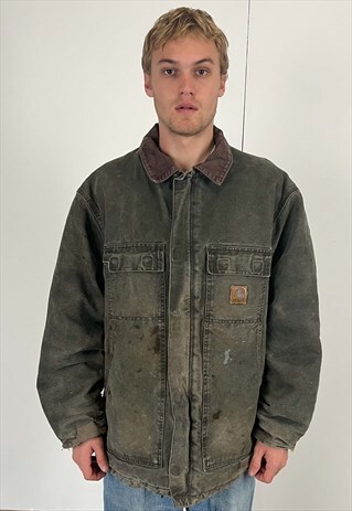 VINTAGE CARHARTT ARTIC JACKET MEN'S FOREST GREEN