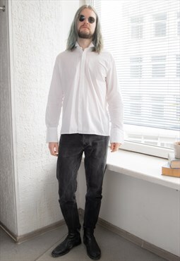 Vintage 70's White Cotton Shirt