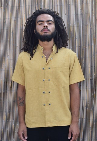 VINTAGE SHIRT GRANDAD COLLAR