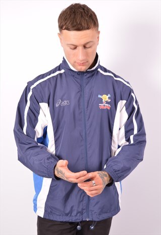 VINTAGE ASICS TRACKSUIT TOP JACKET MULTI