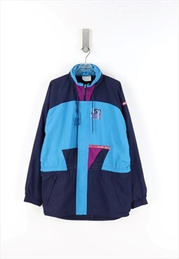 Adidas Vintage 90's Wind - Rain Jacket in Blue - XL