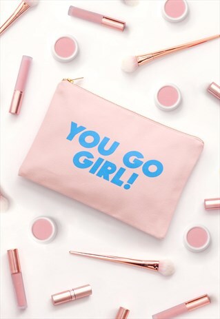 YOU GO GIRL - BLUSH PINK POUCH